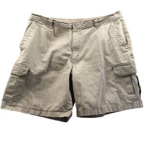 Columbia Mens Cargo Shorts 42x10 Beige Classic Outdoors Omni-Shade Hiking Casual